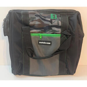 NEW 372294M Metabo HPT 14 x 11 x 14" Contractor Canvas Tool Bag Black Green Camo